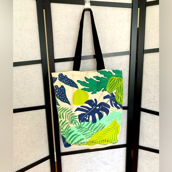 Anthropologie x Good for the Bees Monogram Tote - H - Zara Fina Stasi Print - Picture 2 of 9